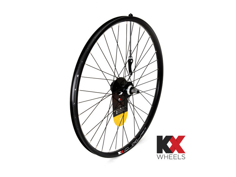 KX Wheels MTB 26" Doublewall Q/R Screw On Wheel Disc Brake (Rear) BLACK click to zoom image