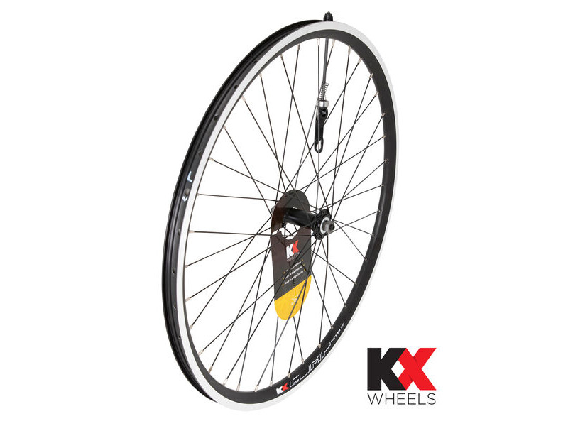 KX Wheels MTB 26" Doublewall Q/R Wheel Rim Brake (Front) BLACK click to zoom image