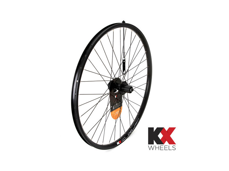 KX Wheels MTB 27.5" 650B Doublewall Q/R Cassette Wheel Disc Brake in Black (Rear) click to zoom image