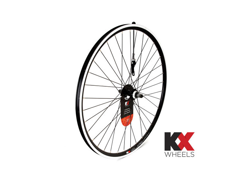 KX Wheels MTB 29" 29er Doublewall Q/R Screw On Wheel Rim Brake in Black (Rear) click to zoom image