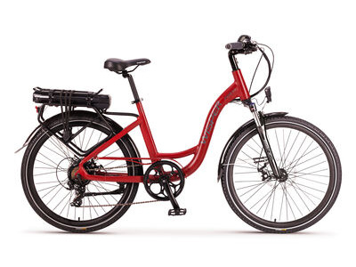 WISPER 705SE 375w CADENCE ELECTRIC BIKE 26" Wheel Satin Red  click to zoom image