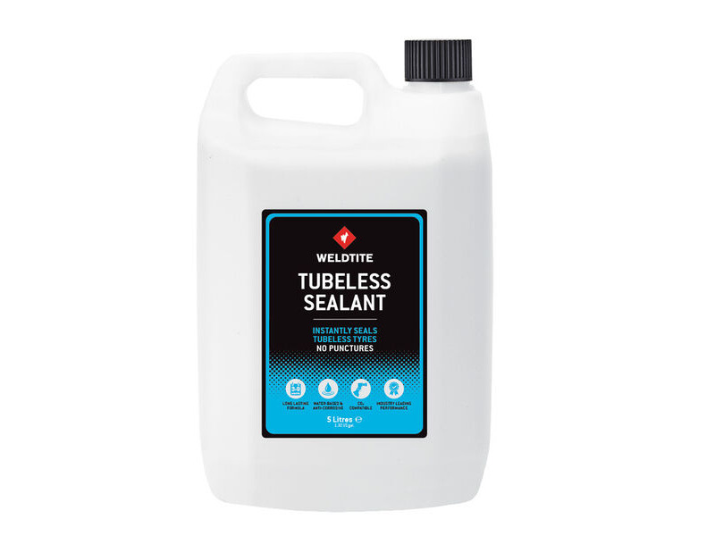 WELDTITE Tubeless Tyre Sealant Ideal for Tubeless ready conversions, seals holes up to 6mm 5Ltr click to zoom image
