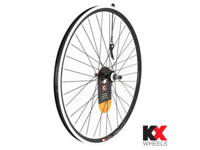 KX Wheels MTB 27.5" 650B Doublewall Q/R Screw On Wheel Rim Brake in Black (Rear)