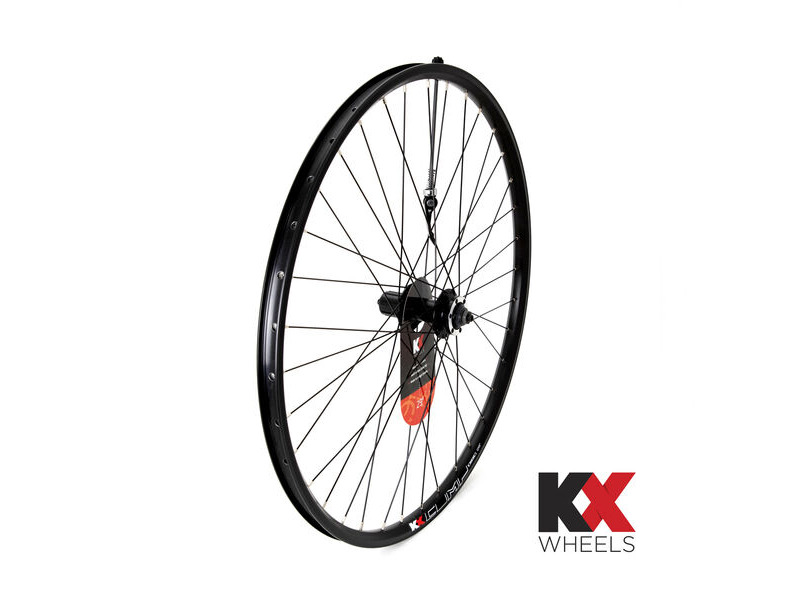 KX Wheels MTB 29" 29er Doublewall Q/R Cassette Wheel Disc Brake in Black (Rear) click to zoom image