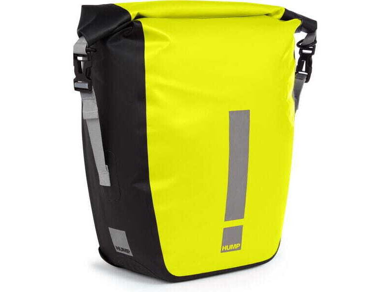 HUMP Reflective Waterproof 30L Single Pannier Hi-Viz Yellow click to zoom image