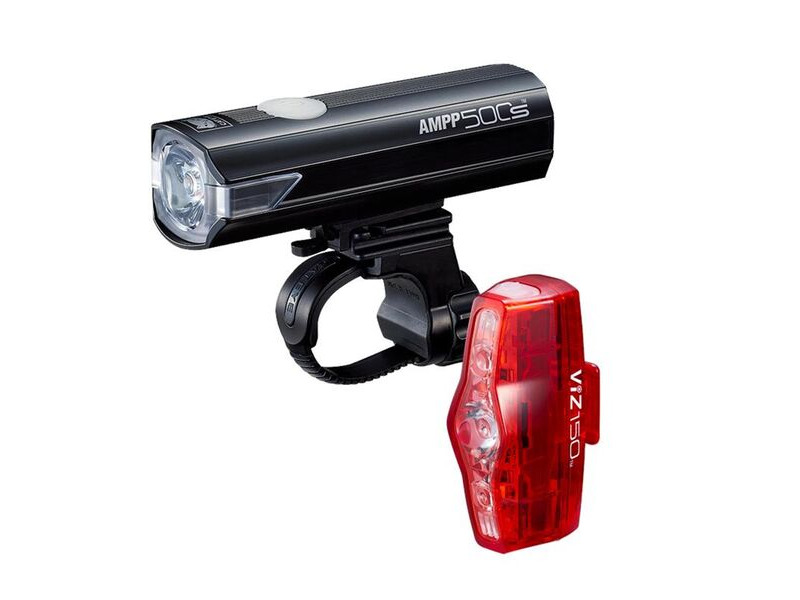 CATEYE Ampp 500s / Viz 150 Bike Light Set Usb-c click to zoom image