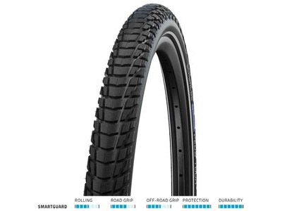 SCHWALBE Marathon Plus Tour Smart D-grd 28x1.75 Blk/Refl