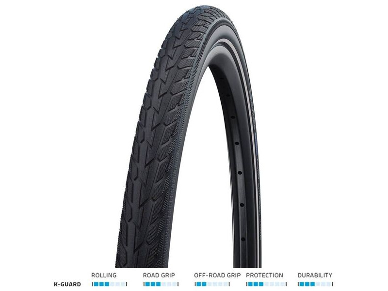 SCHWALBE Road Cruiser K-Guard 700x35 Blk/Refl click to zoom image