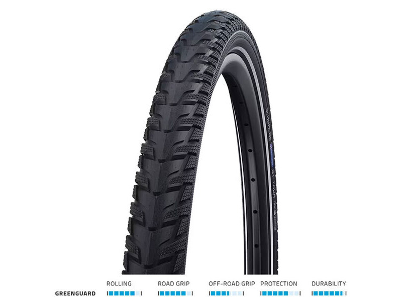 SCHWALBE Energizer Plus Tour GreenGuard 700x38 Blk/Refl click to zoom image