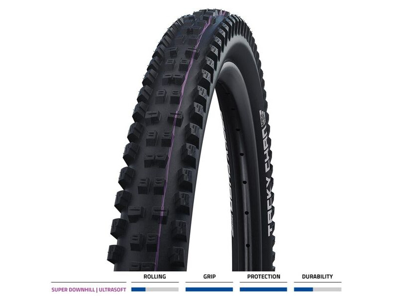 SCHWALBE Tacky Chan Evo S/Downhill TLE 29x2.40 Fold Blk click to zoom image