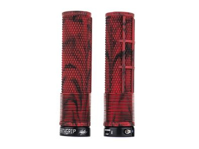 DMR DeathGrips Soft Thick MTB Grips Soft Thick Marble Red  click to zoom image