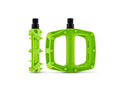 DMR V6 Plastic Pedal - Cro-Mo Axle 97mm x 102mm Green  click to zoom image