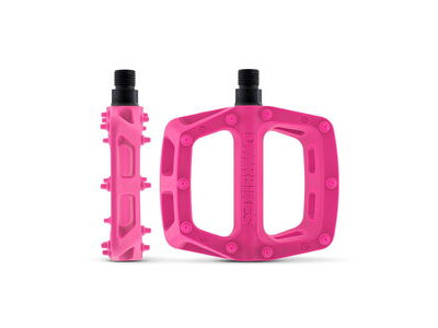 DMR V6 Plastic Pedal - Cro-Mo Axle 97mm x 102mm Pink  click to zoom image