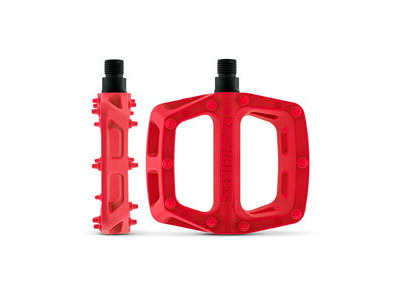 DMR V6 Plastic Pedal - Cro-Mo Axle 97mm x 102mm Red  click to zoom image