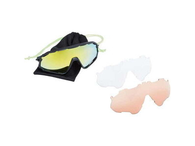 MADISON Code Breaker II Sunglasses - 3 pack - matt black / bronz mirror / amb / clr lens click to zoom image