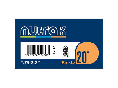 NUTRAK 20 x 1.75 - 2.125 inch Presta inner tube